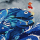 A crop of Kate Snow’s piece based on Ponyo for Spoke Art.